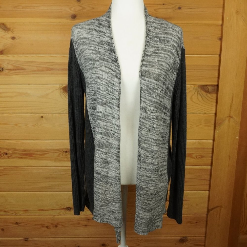 Eileen‎ Fisher Linen Black and White Light Cardigan Sweater Size Medium